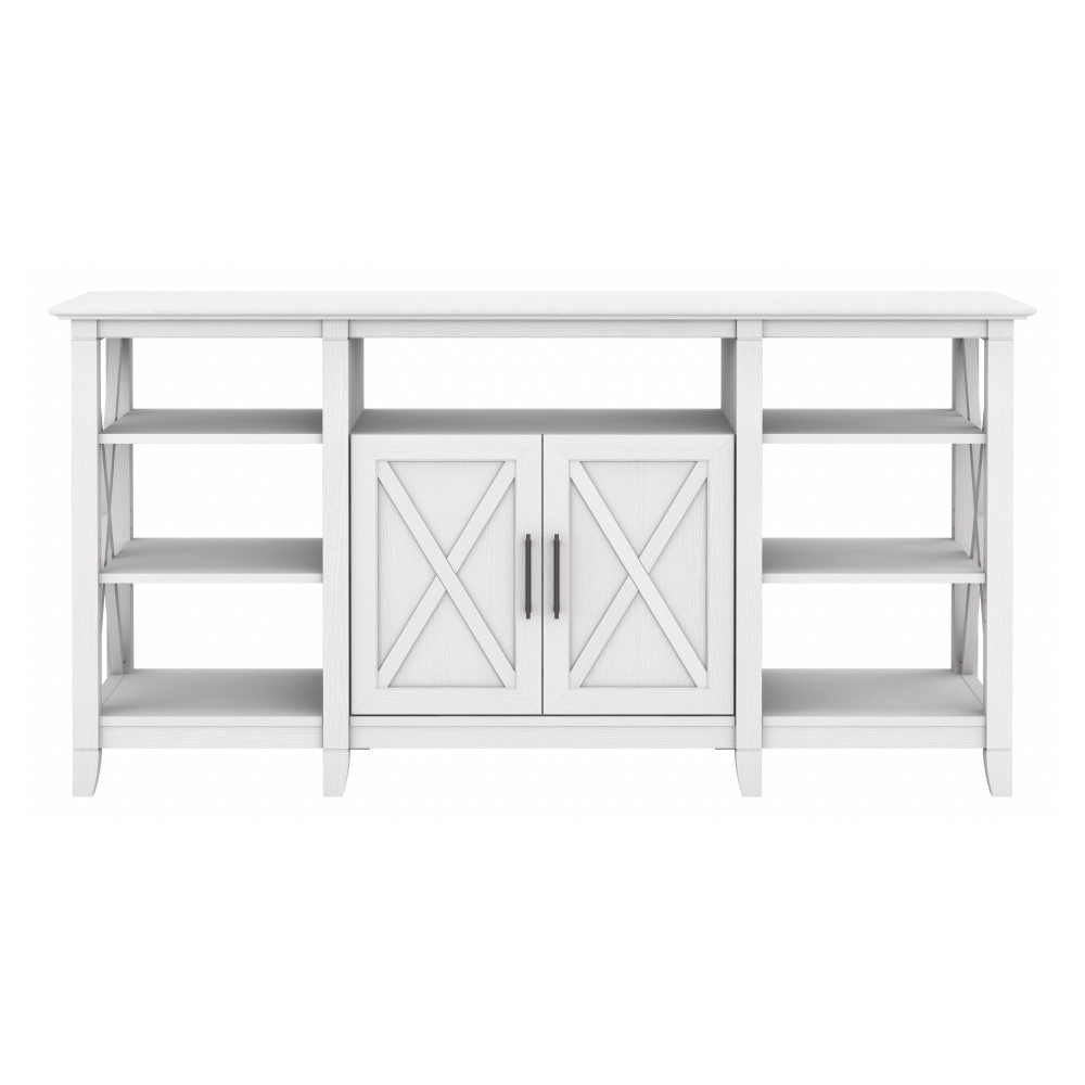 Shop Bush Furniture Key West Tall TV Stand for 65 Inch TV, Image 03, KWV160WT-03, #color_pure white oak