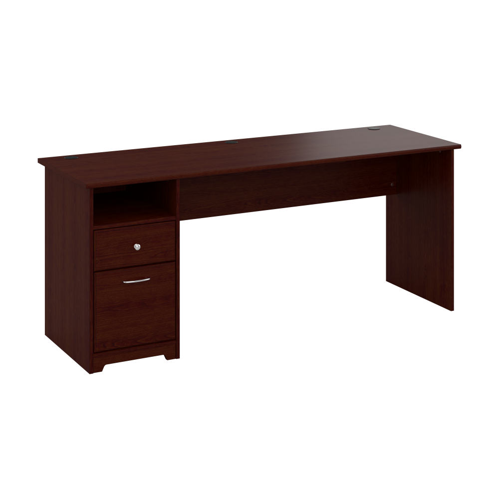 Shop Bush Furniture Cabot 72W Computer Desk with Drawers, Image 01, WC31472, #color_harvest cherry