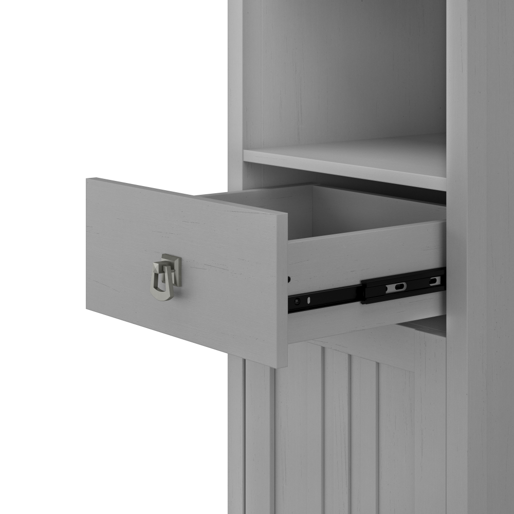 Shop Bush Furniture Salinas Tall Bathroom Storage Cabinet, Image 06, SAS168CG-03, #color_cape cod gray