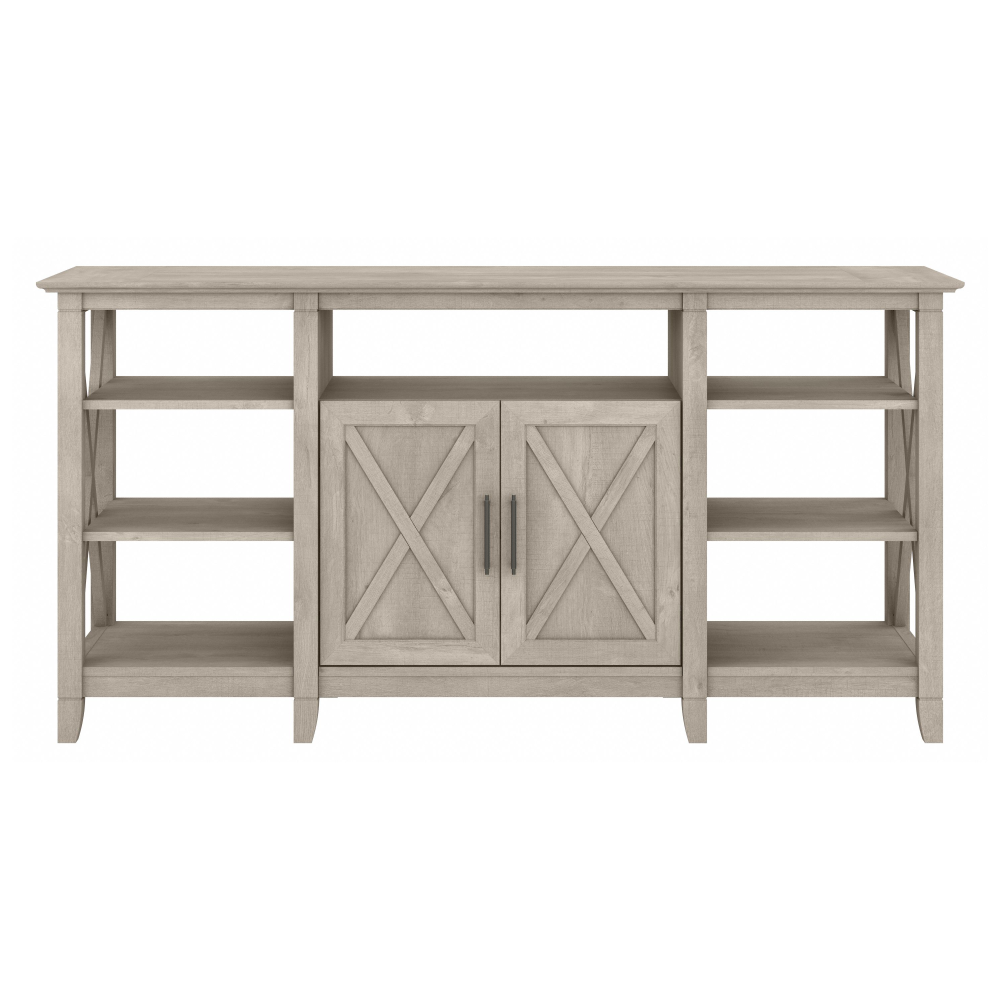 Shop Bush Furniture Key West Tall TV Stand for 65 Inch TV, Image 03, KWV160WG-03, #color_washed gray