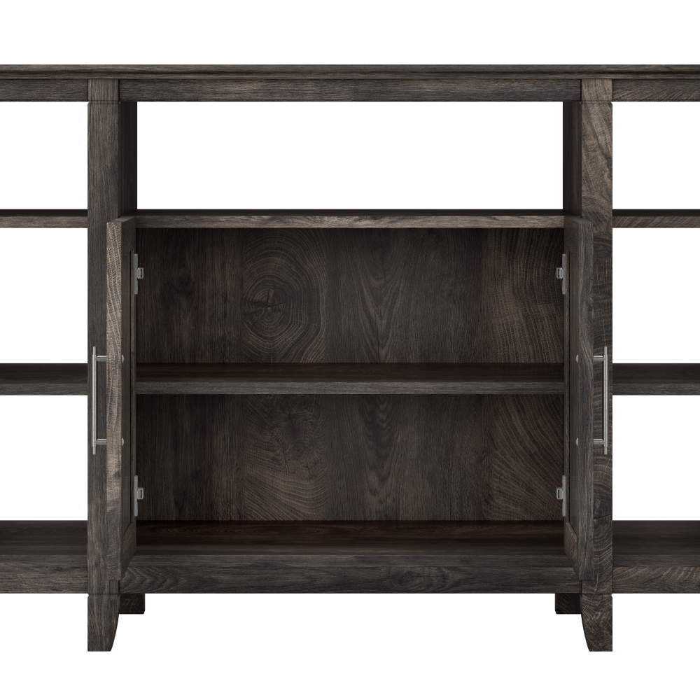 Shop Bush Furniture Key West Tall TV Stand for 65 Inch TV, Image 04, KWV160GH-03, #color_dark gray hickory