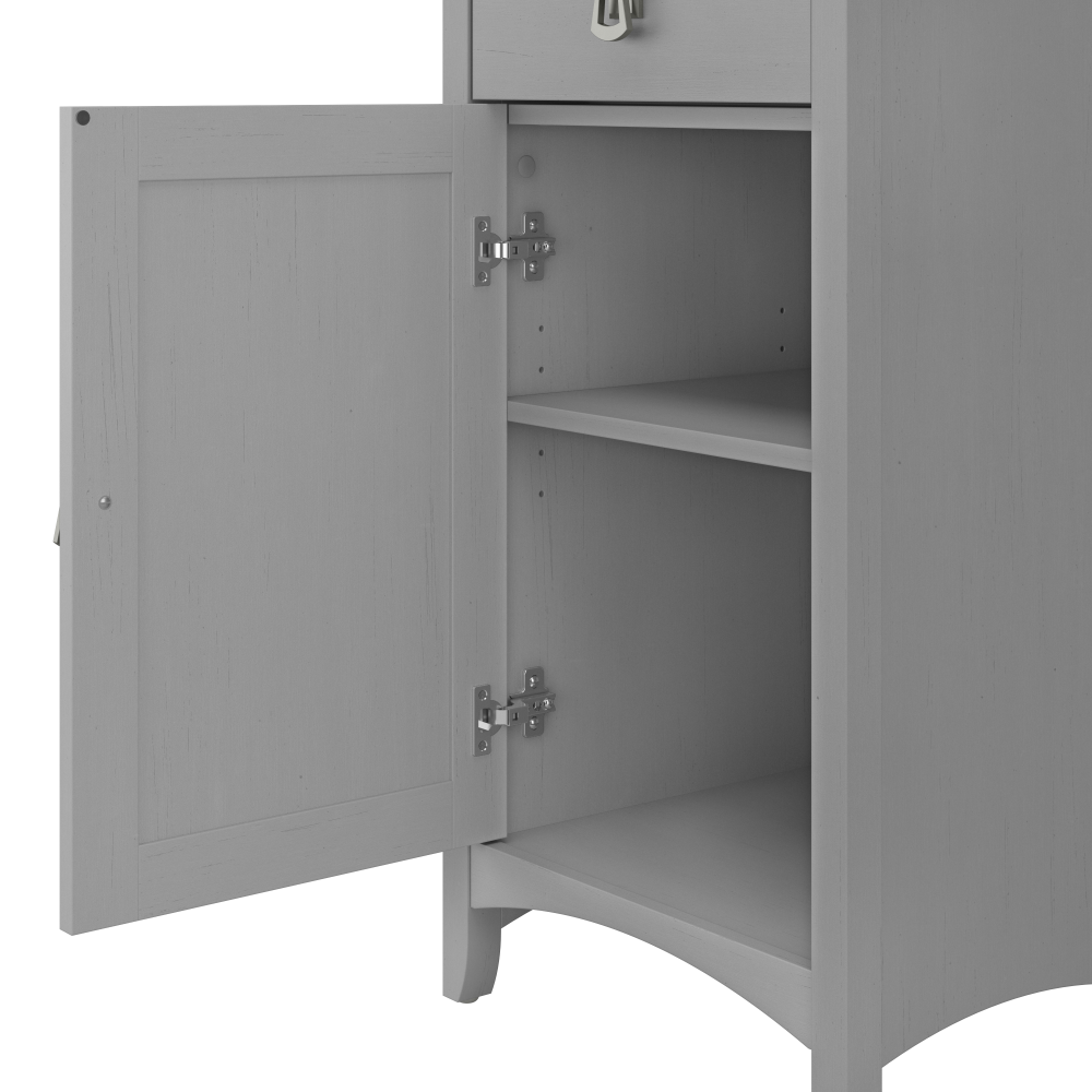 Shop Bush Furniture Salinas Tall Bathroom Storage Cabinet, Image 05, SAS168CG-03, #color_cape cod gray