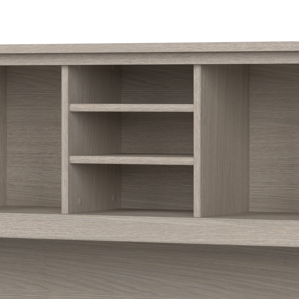 Shop Bush Furniture Somerset 72W 3 Position Sit to Stand L Shaped Desk with Hutch, Image 08, SET015SO, #color_sand oak