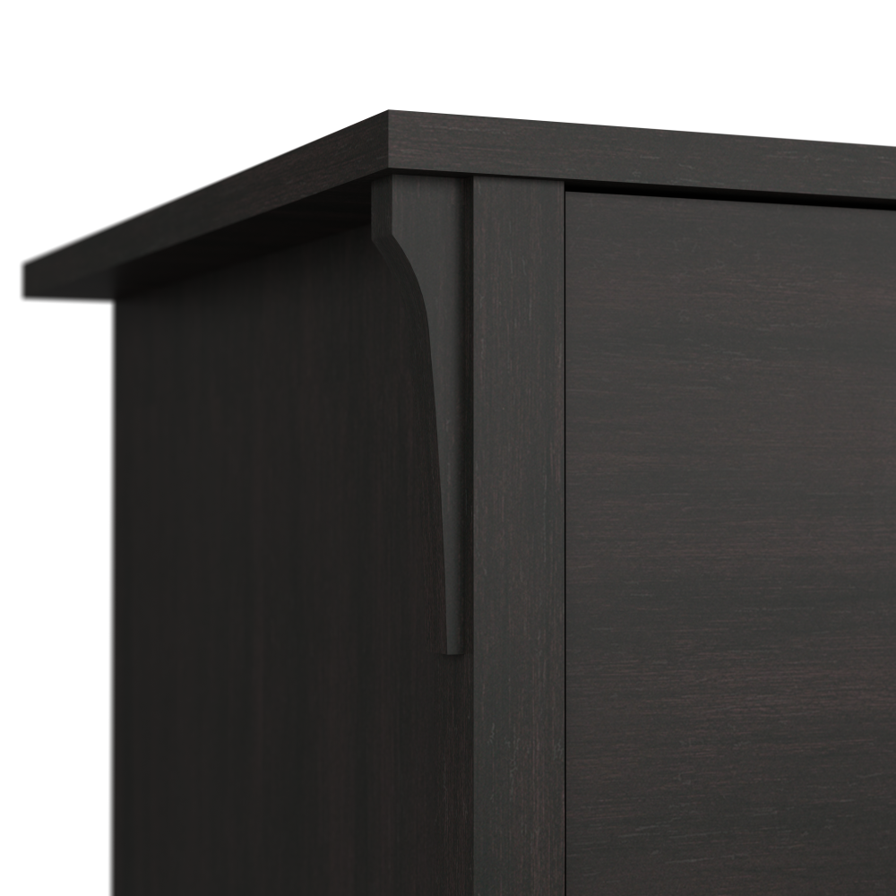 Shop Bush Furniture Salinas Tall Storage Cabinet with Doors, Image 03, SAS332VB-03, #color_vintage black