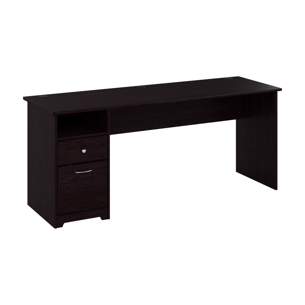 Shop Bush Furniture Cabot 72W Computer Desk with Drawers, Image 01, WC31872, #color_espresso oak