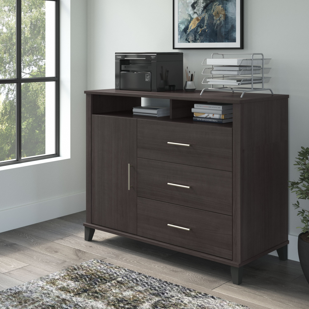 Shop Bush Furniture Somerset Office Storage Credenza, Image 02, STV148SGK-Z2, #color_storm gray