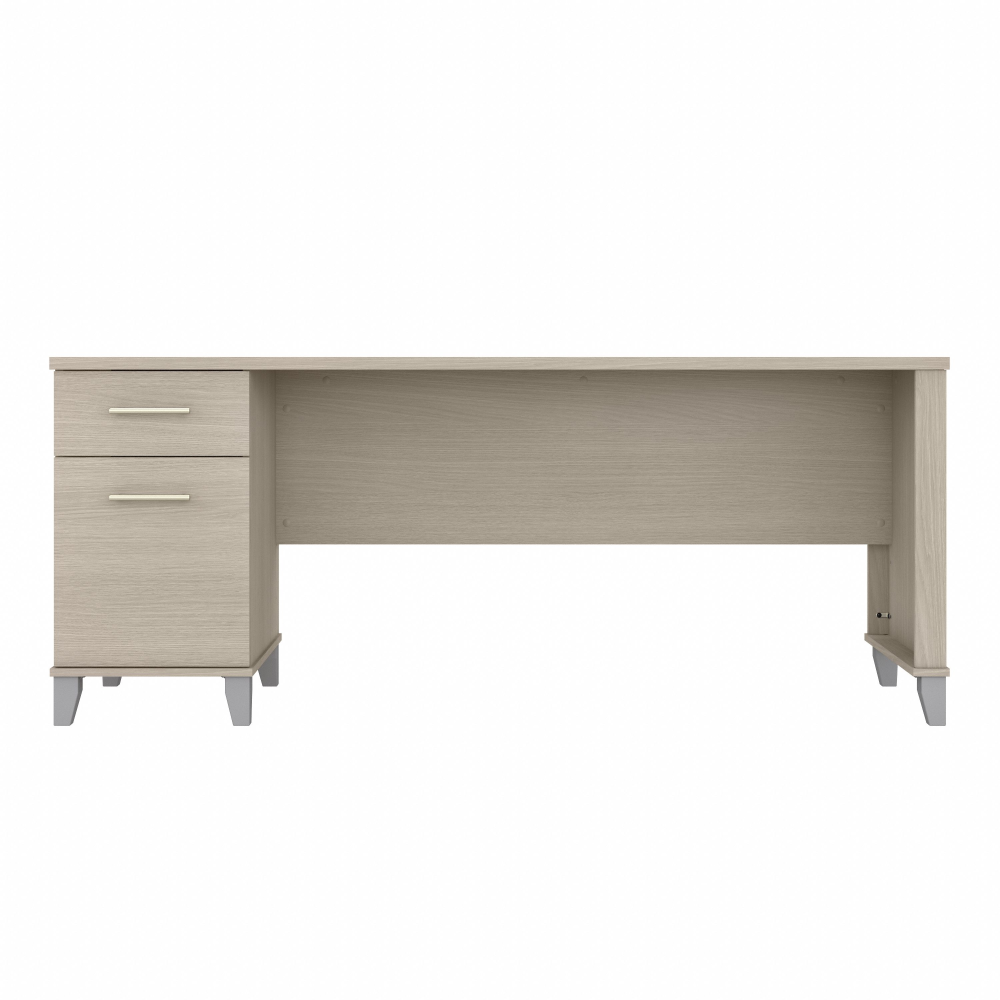 Shop Bush Furniture Somerset 72W Office Desk with Drawers, Image 03, WC81172, #color_sand oak