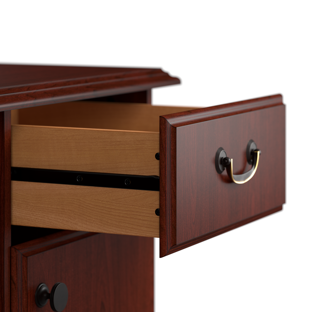 Shop Bush Business Furniture Arlington Computer Desk with Storage and Keyboard Tray, Image 06, WC65510-03K, #color_harvest cherry
