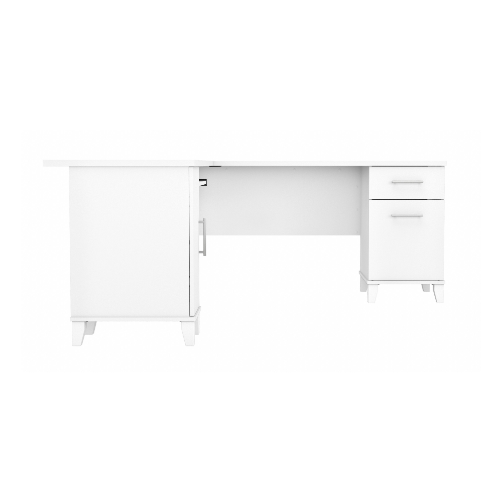 Shop Bush Furniture Somerset 72W L Shaped Desk with Storage, Image 03, WC81910K, #color_white