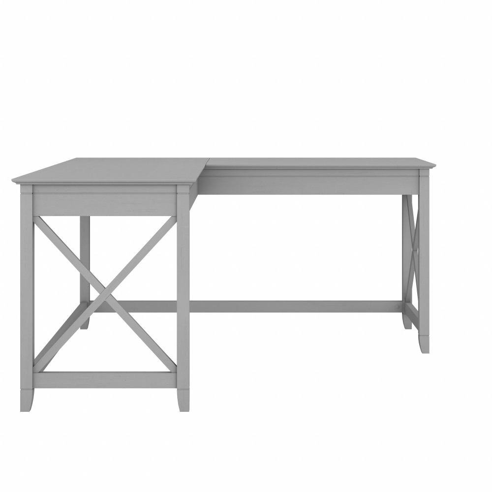 Shop Bush Furniture Key West 60W L Shaped Desk, Image 03, KWD160CG-03, #color_cape cod gray