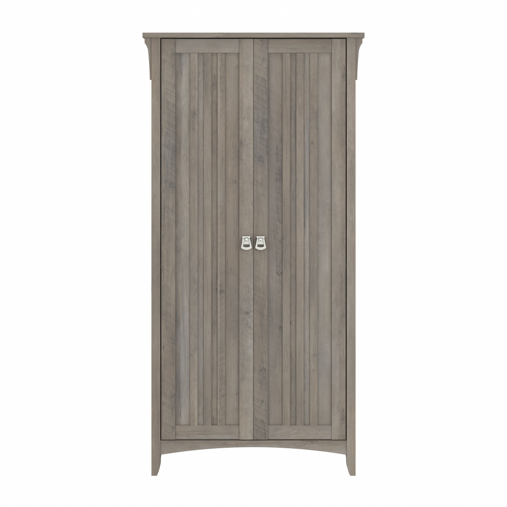 Shop Bush Furniture Salinas Tall Storage Cabinet with Doors, Image 03, SAS332DG-03, #color_driftwood gray