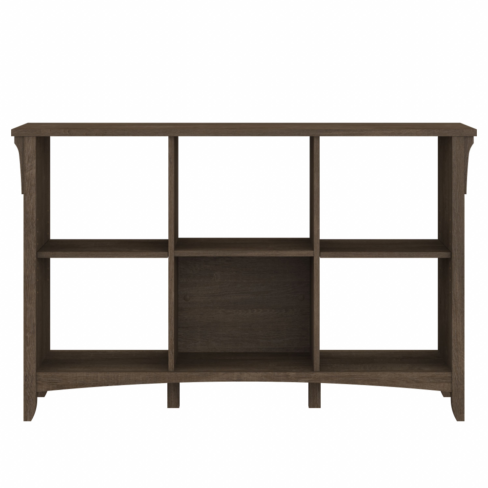 Shop Bush Furniture Salinas 6 Cube Organizer, Image 03, SAB148ABR-03, #color_ash brown
