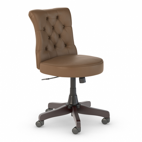Shop Bush Business Furniture Arden Lane Mid Back Tufted Office Chair, Image 01, CH2301SDL-03, #color_saddle leather