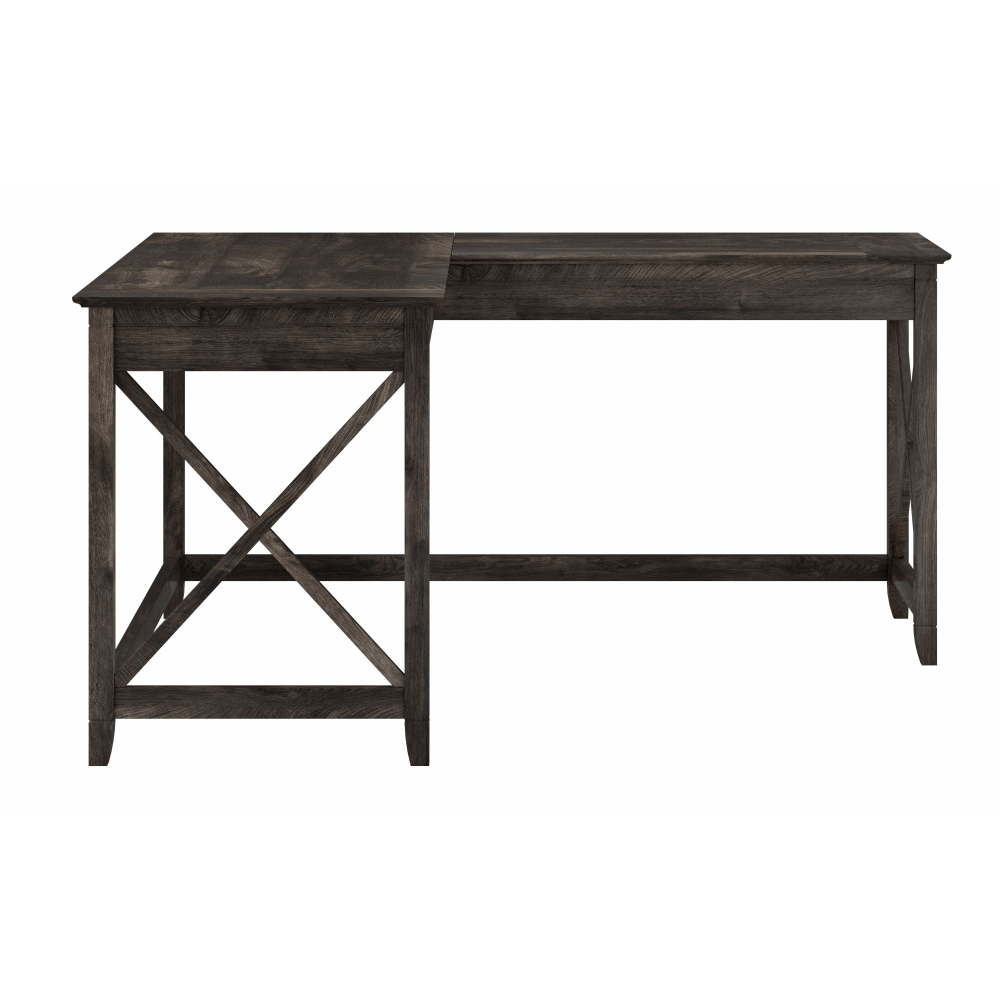 Shop Bush Furniture Key West 60W L Shaped Desk, Image 03, KWD160GH-03, #color_dark gray hickory