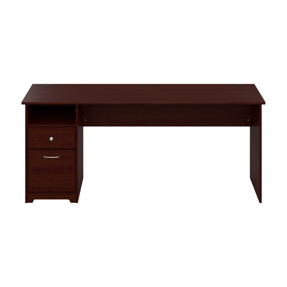 Shop Bush Furniture Cabot 72W Computer Desk with Drawers, Image 03, WC31472, #color_harvest cherry