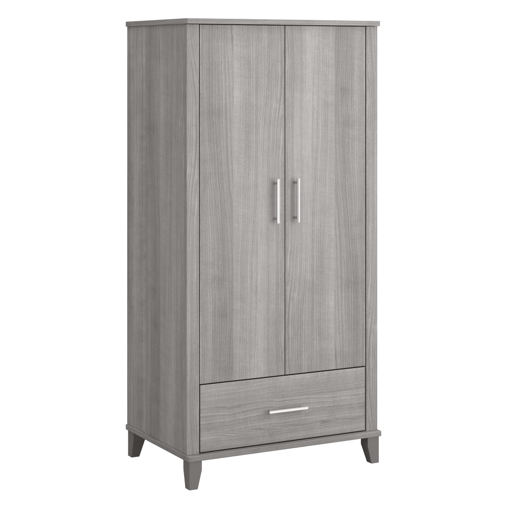 Shop Bush Furniture Somerset Tall Storage Cabinet with Doors and Drawer, Image 01, STS166PGK-Z2, #color_platinum gray