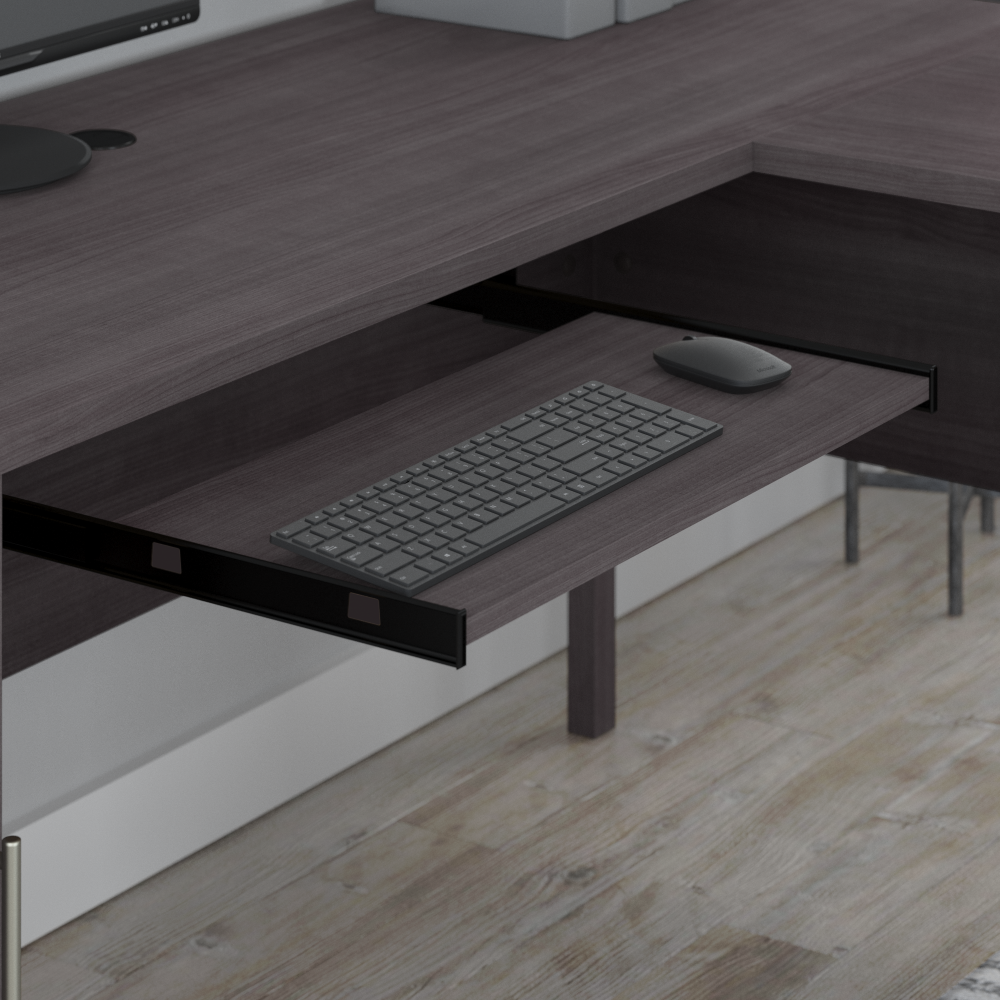 Shop Bush Furniture Somerset 72W L Shaped Desk with Storage, Image 05, WC81510K, #color_storm gray