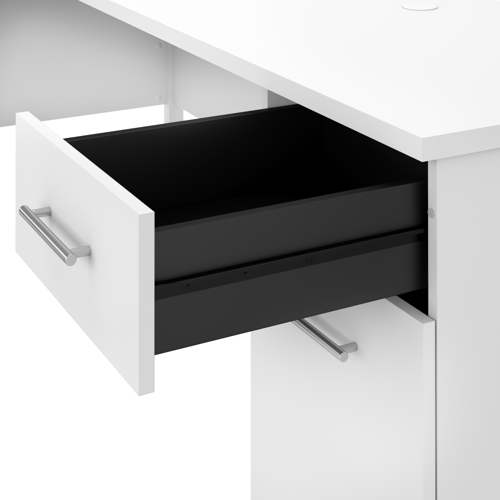 Shop Bush Furniture Somerset 72W L Shaped Desk with Storage, Image 05, WC81910K, #color_white