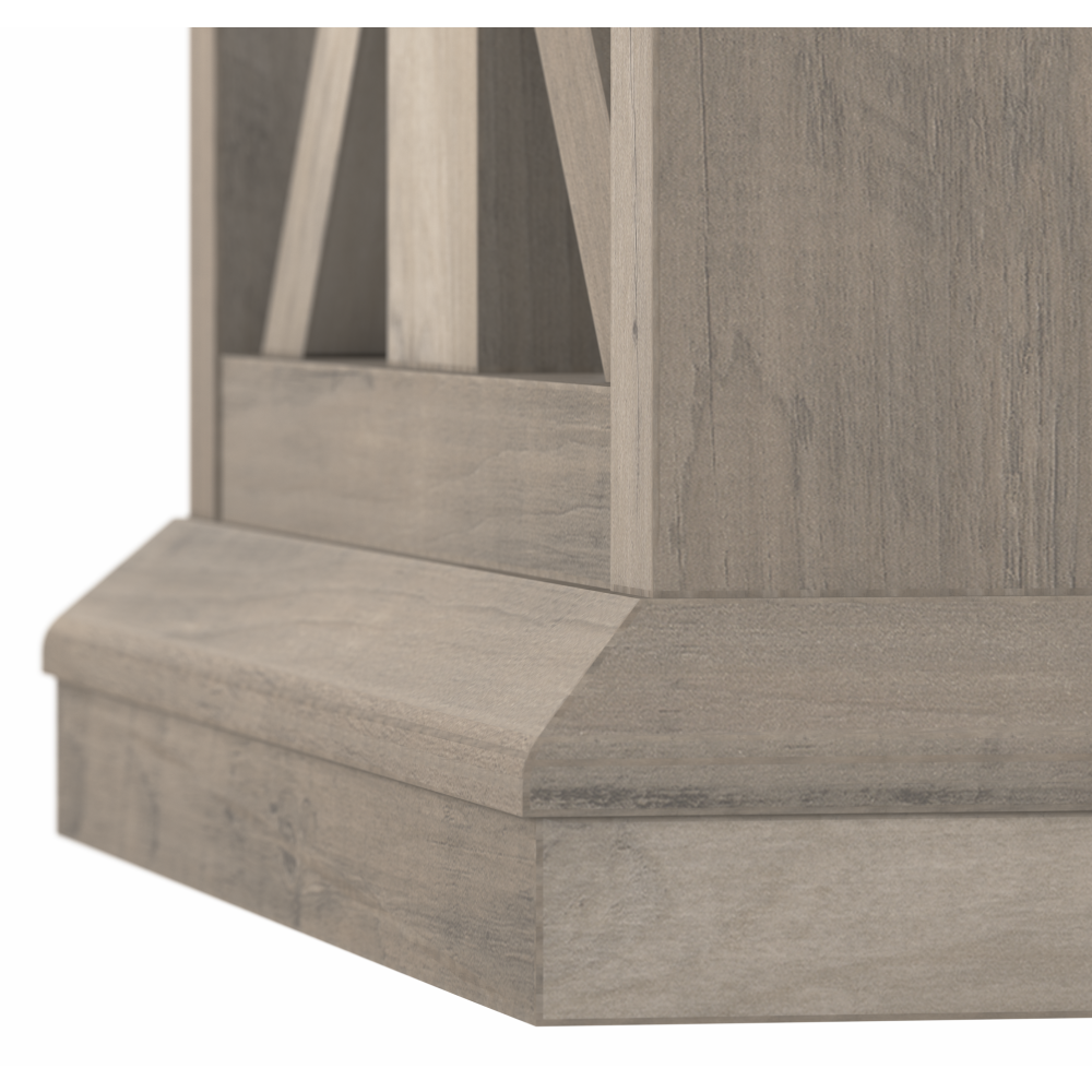 Shop Bush Furniture Homestead Console Table with Shelves, Image 07, HOT248DG-03, #color_driftwood gray
