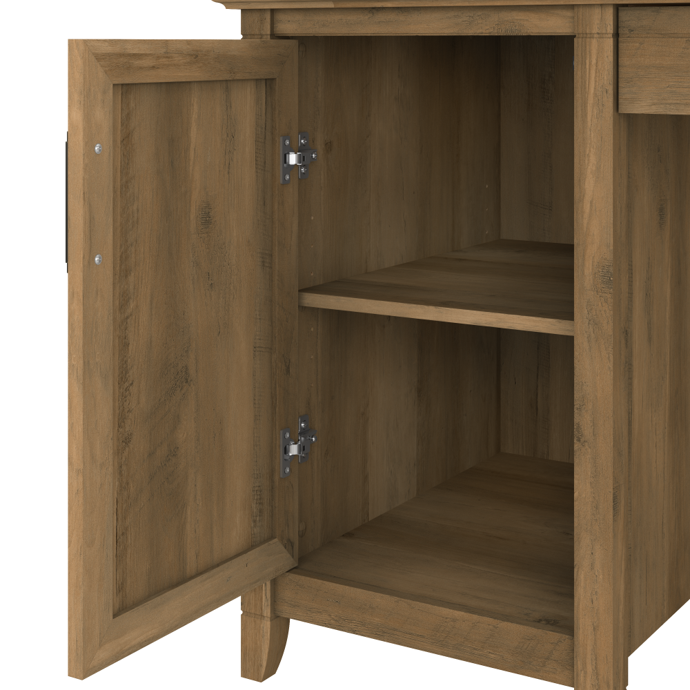 Shop Bush Furniture Key West 54W Computer Desk with Keyboard Tray and Storage, Image 06, KWD154RCP-03, #color_reclaimed pine