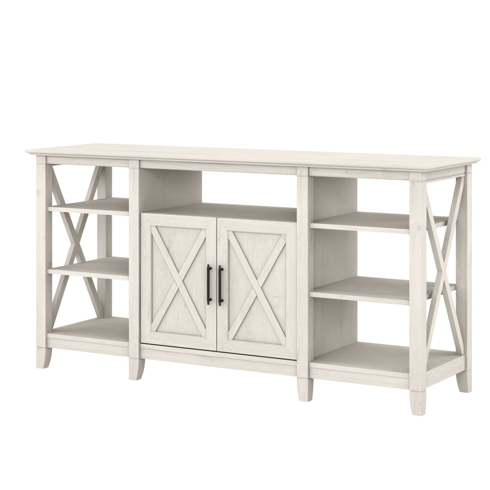 Shop Bush Furniture Key West Tall TV Stand for 65 Inch TV, Image 01, KWV160LW-03, #color_linen white oak