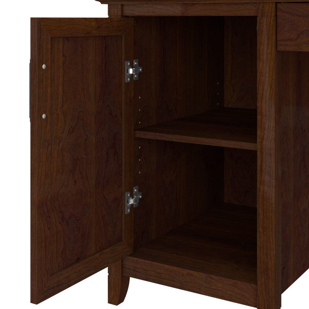 Shop Bush Furniture Key West 54W Computer Desk with Keyboard Tray and Storage, Image 05, KWD154BC-03, #color_bing cherry