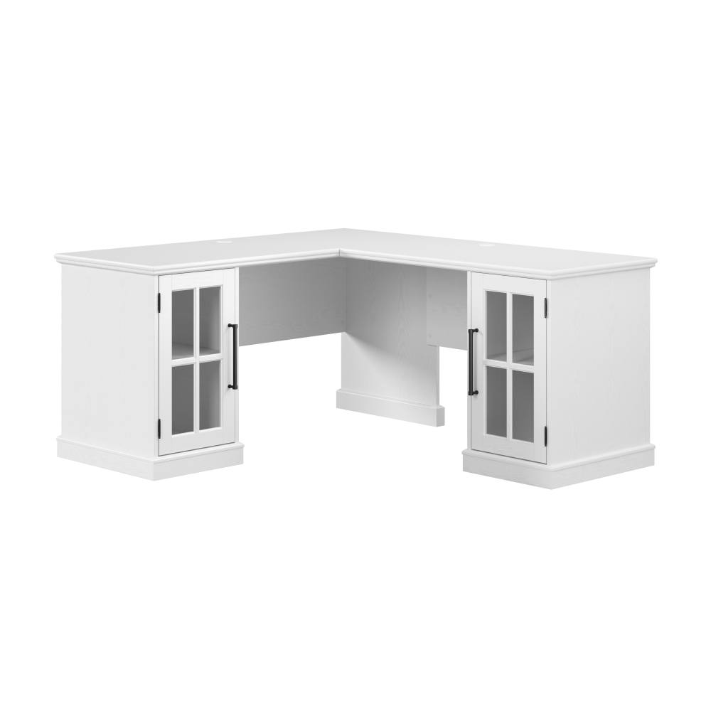 Shop Bush Furniture Westbrook 60W L Shaped Desk with Storage, Image 01, WBK017WAS, #color_white ash