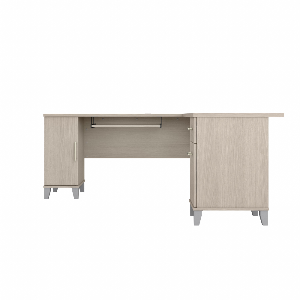 Shop Bush Furniture Somerset 72W L Shaped Desk with Storage, Image 03, WC81110K, #color_sand oak