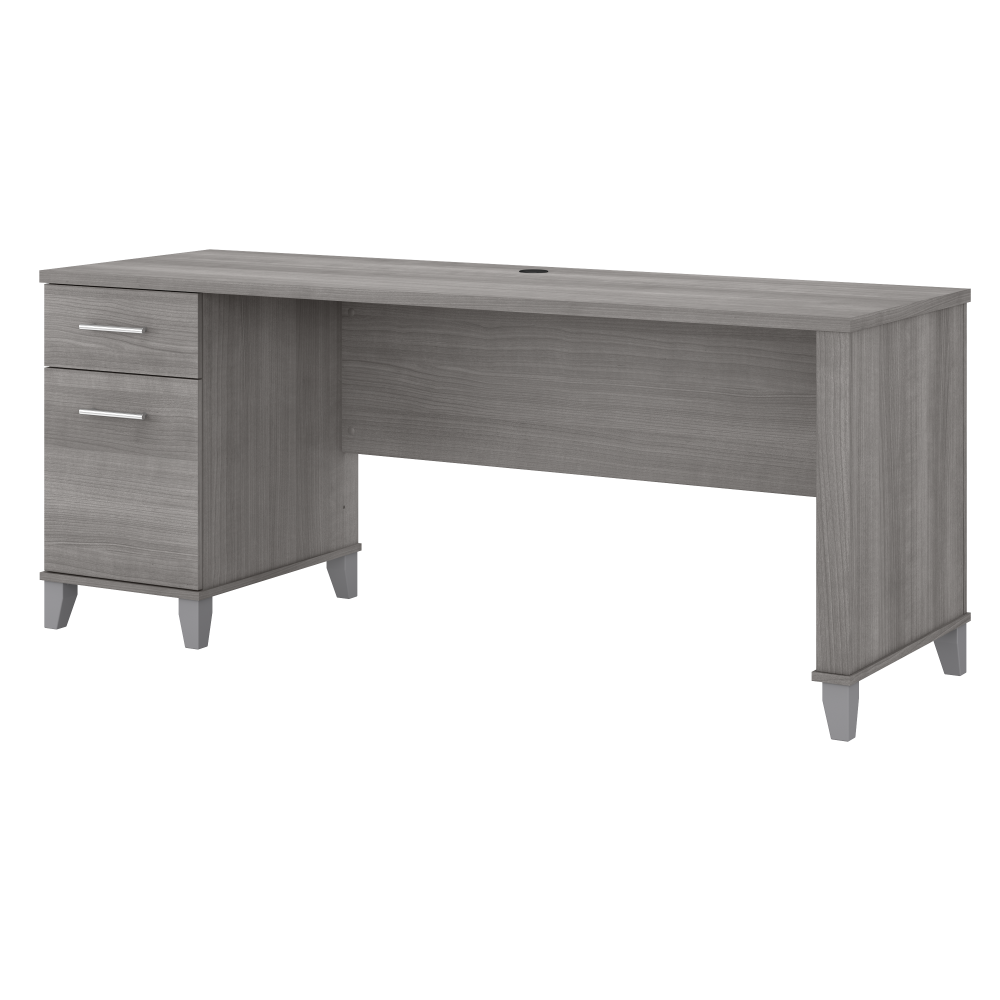 Shop Bush Furniture Somerset 72W Office Desk with Drawers, Image 01, WC81272, #color_platinum gray