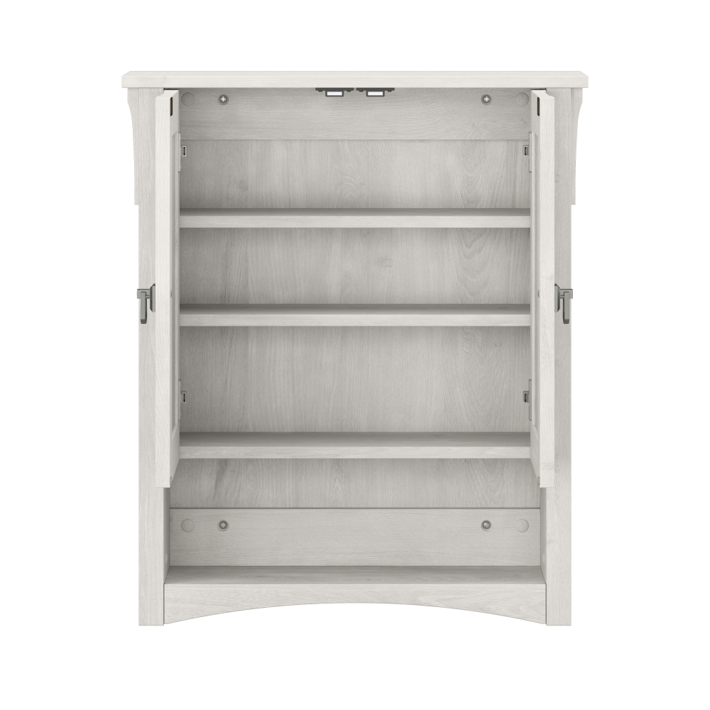 Shop Bush Furniture Salinas Tall Bathroom Storage Cabinet, Image 06, SAS168LW-03, #color_linen white oak