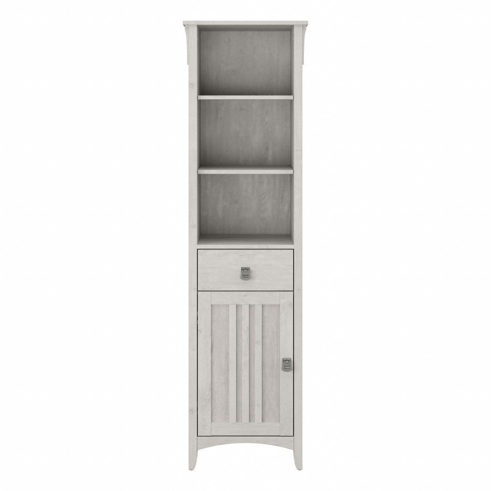 Shop Bush Furniture Salinas Tall Bathroom Storage Cabinet, Image 03, SAS168LW-03, #color_linen white oak