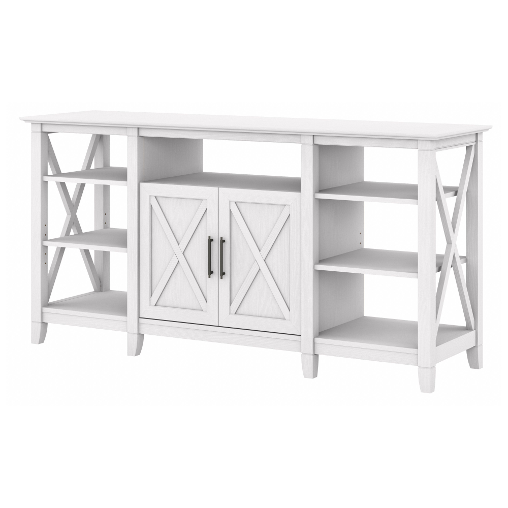 Shop Bush Furniture Key West Tall TV Stand for 65 Inch TV, Image 01, KWV160WT-03, #color_pure white oak