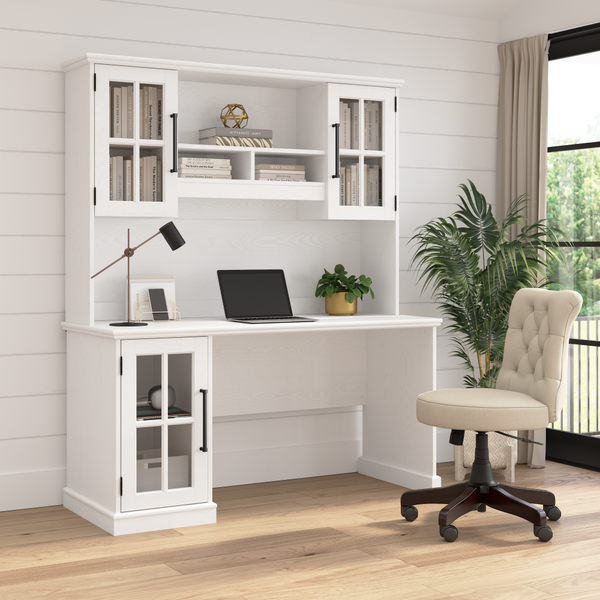 Bush Home Westbrook 60W Computer Desk with Hutch