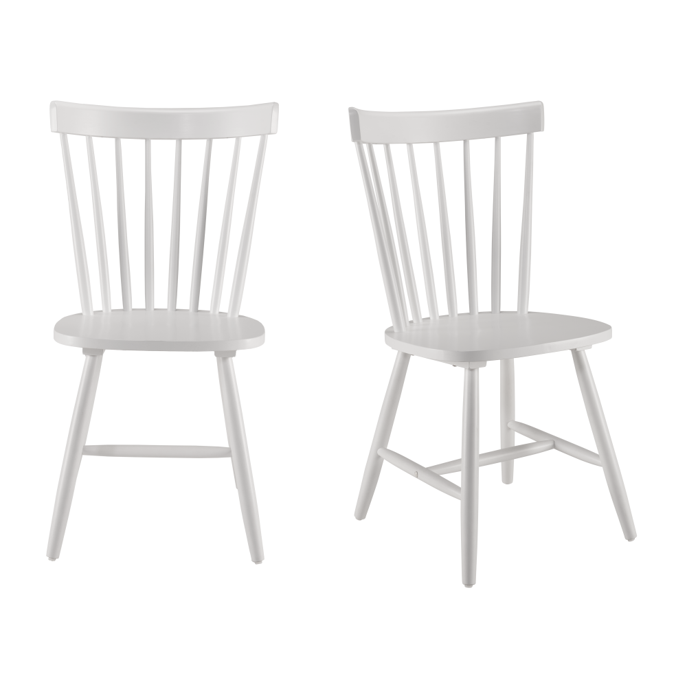 Shop Bush Furniture Windsor High Back Spindle Dining Chairs - Set of 2, Image 01, WDNCH02WHP-03, #color_white paint