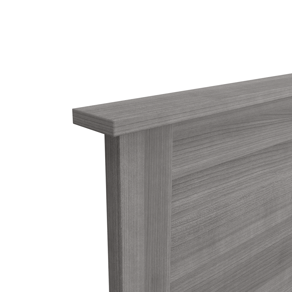 Shop Bush Furniture Somerset Full/Queen Size Headboard, Dresser and Nightstand Bedroom Set, Image 04, SET003PG, #color_platinum gray