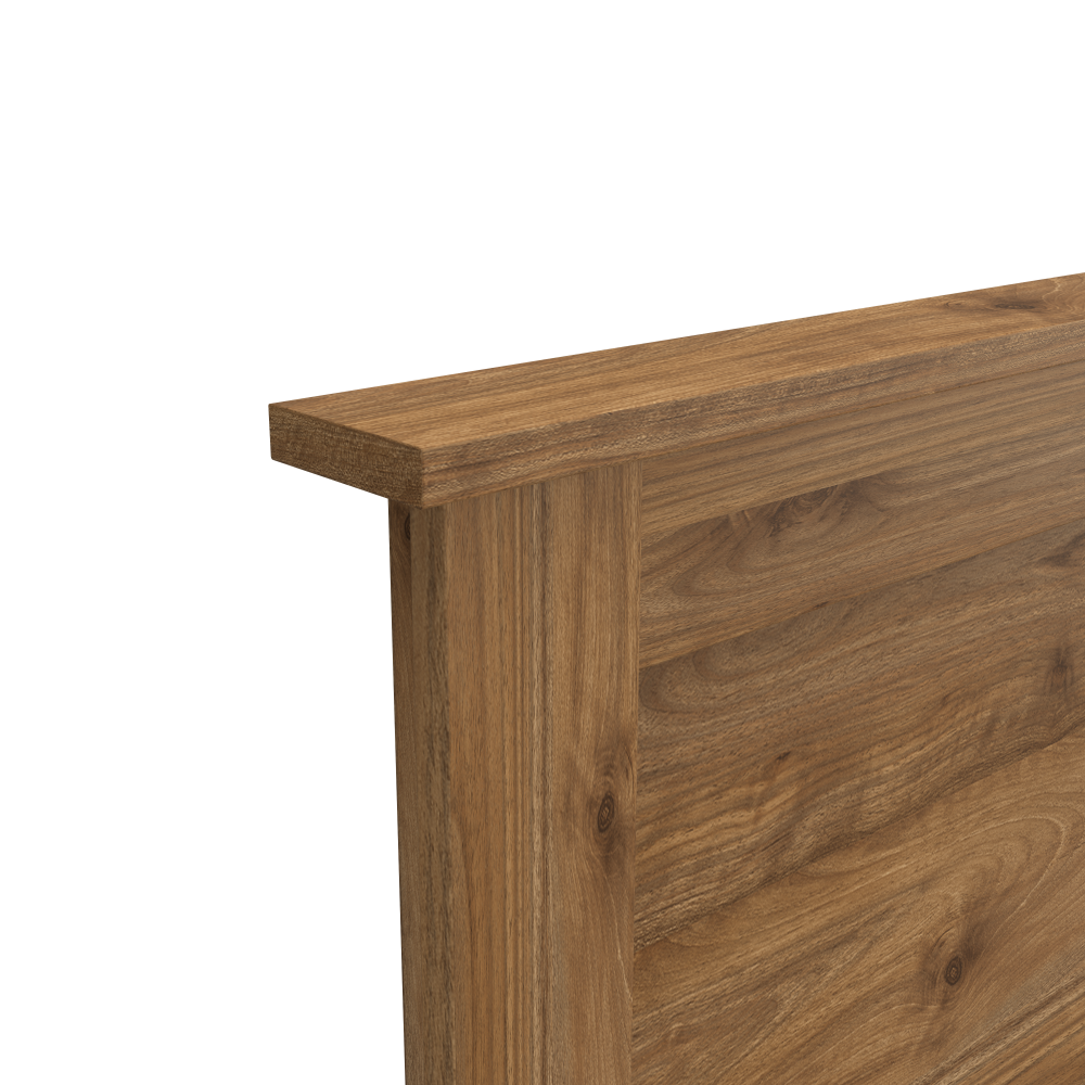 Shop Bush Furniture Somerset Full/Queen Size Headboard, Dresser and Nightstand Bedroom Set, Image 04, SET003FW, #color_fresh walnut