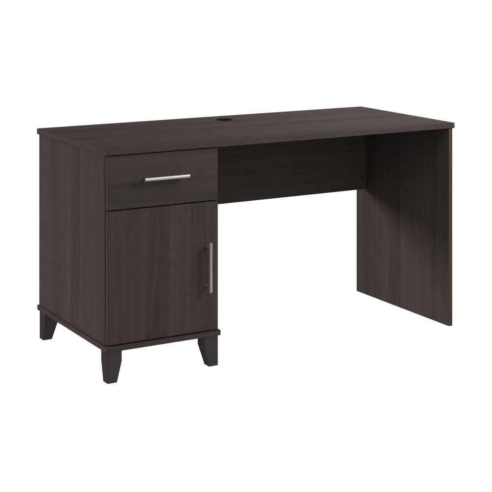 Shop Bush Furniture Somerset 54W Office Desk with Drawer and Storage Cabinet, Image 01, WC81554, #color_storm gray