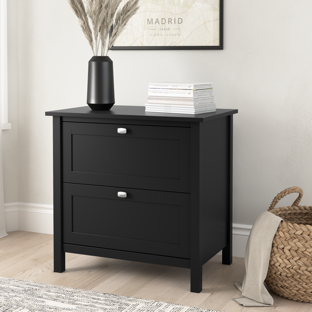 Shop Bush Furniture Broadview 2 Drawer Lateral File Cabinet, Image 02, BDF131CBL-03, #color_classic black