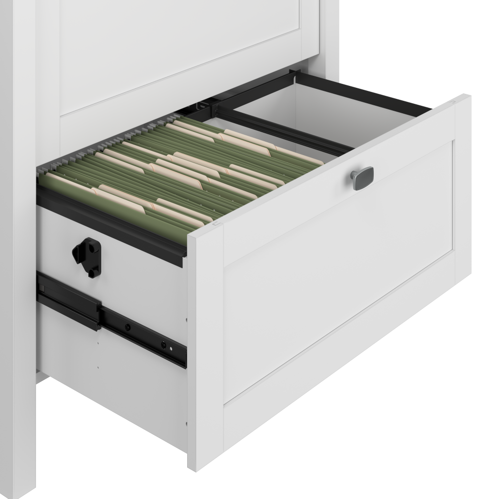 Shop Bush Furniture Broadview 2 Drawer Lateral File Cabinet, Image 05, BDF131WH-03, #color_pure white