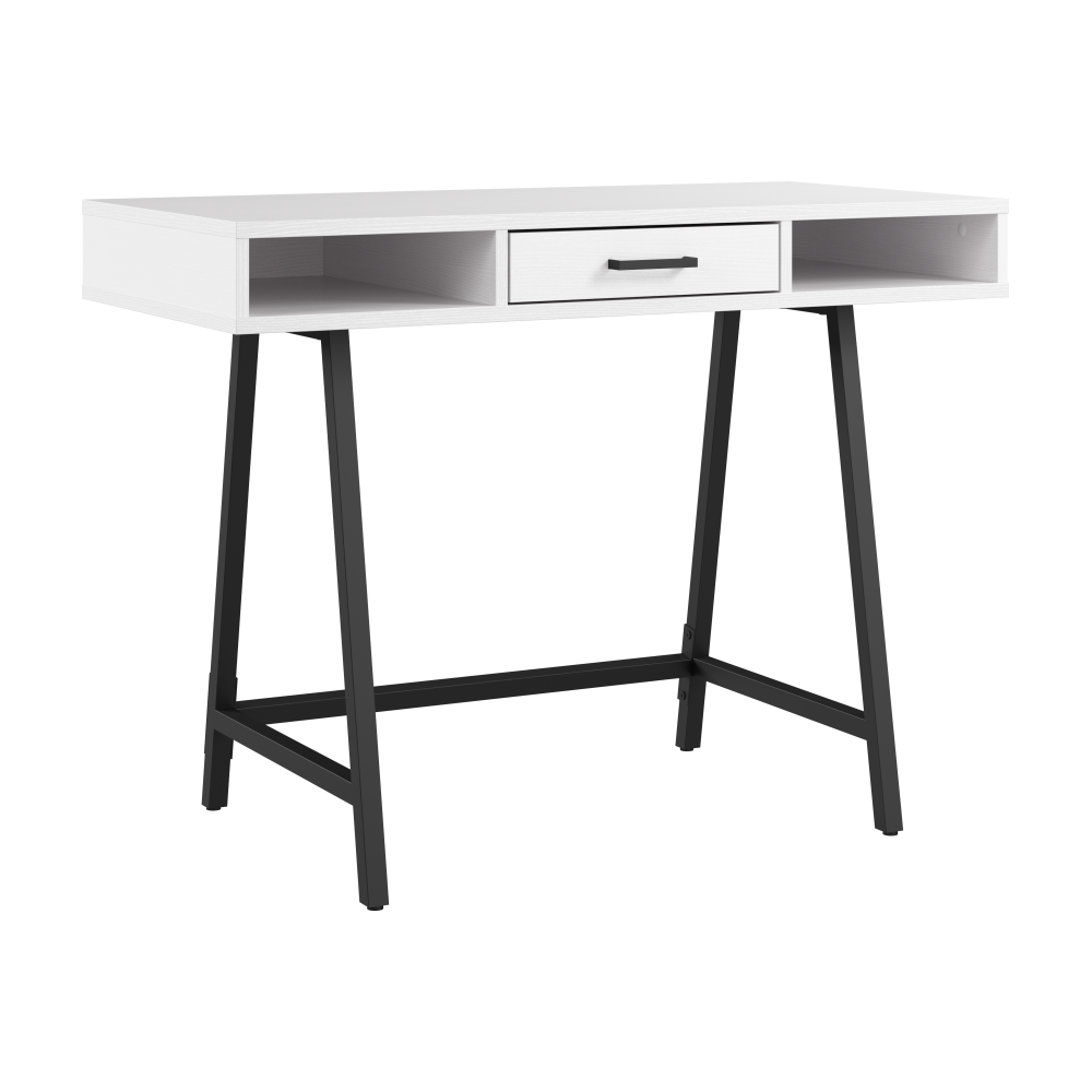 Shop Bush Furniture Steele 40W Writing Desk, Image 01, SED140WT-03, #color_pure white oak