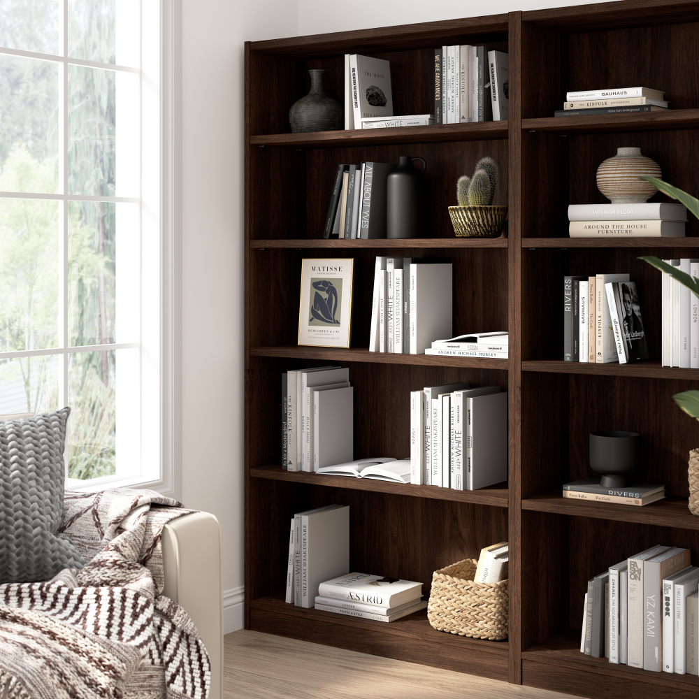 Bush Home Universal Tall 5 Shelf Bookcase