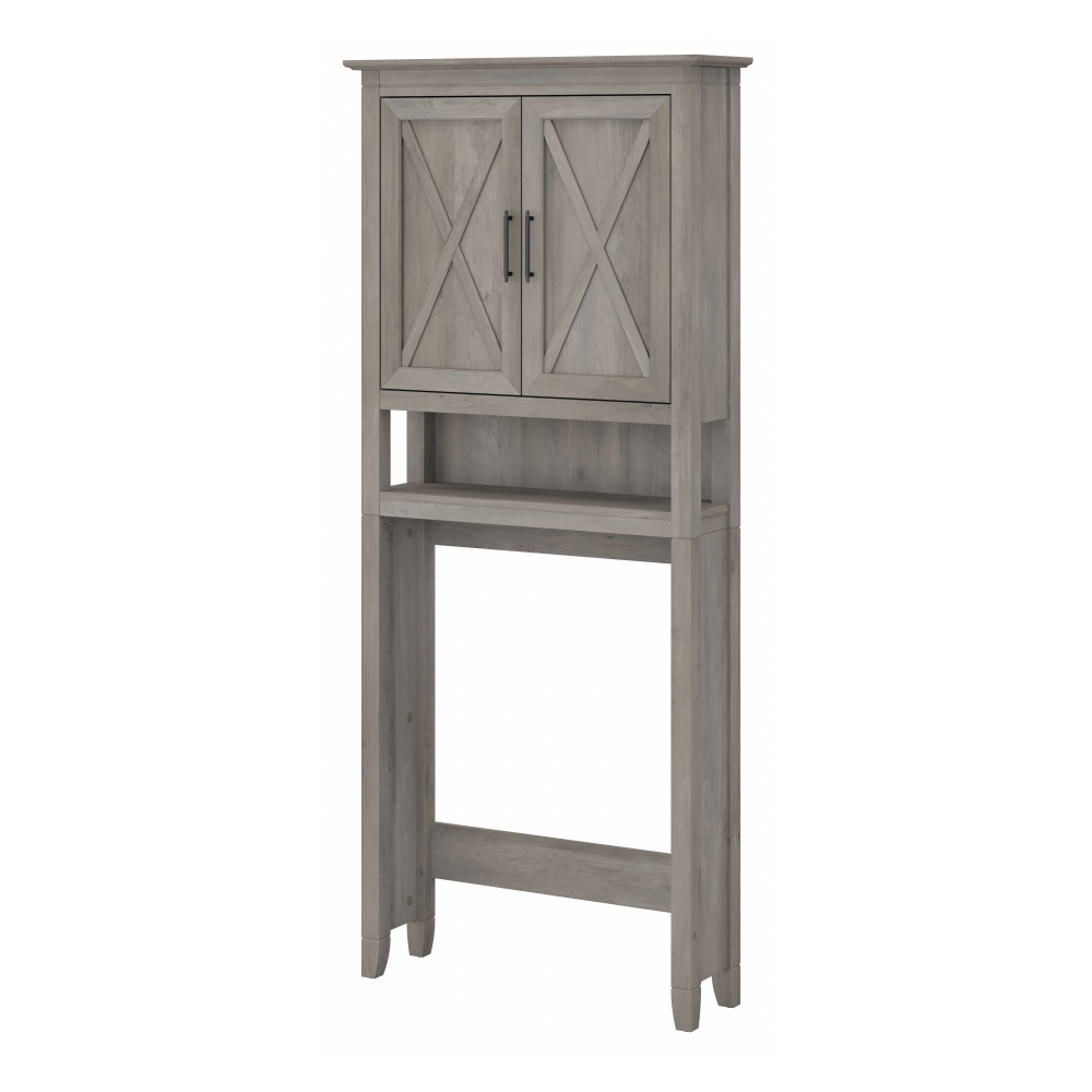 Shop Bush Furniture Key West Over The Toilet Storage Cabinet, Image 01, KWS268DG-03, #color_driftwood gray
