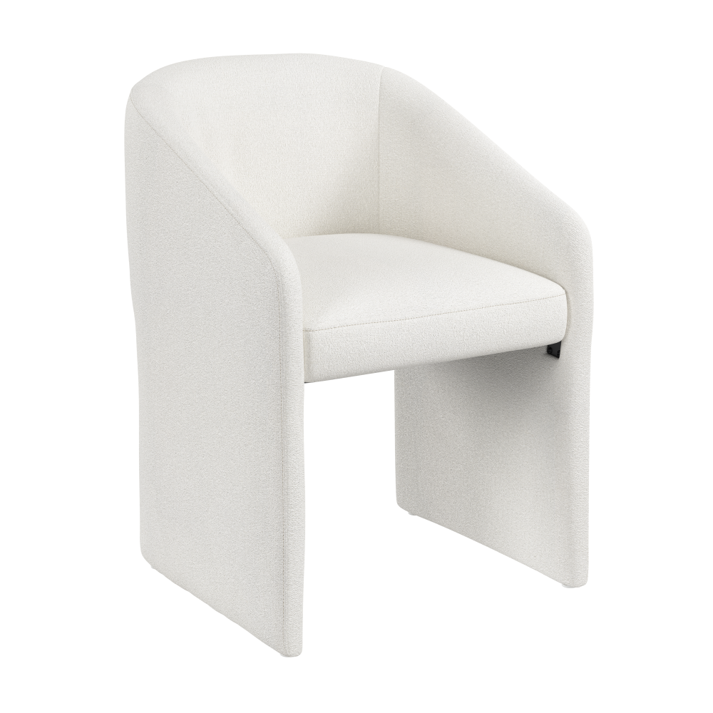 Shop Bush Home Camille Mid Back Barrel Office Chair, Image 01, CMCH01LCF-Z, #color_light cream fabric