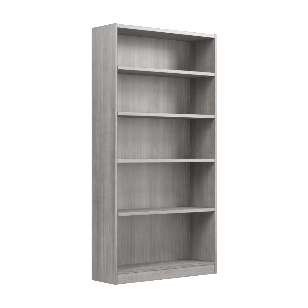 Shop Bush Furniture Universal Tall 5 Shelf Bookcase, Image 01, WL12457, #color_platinum gray