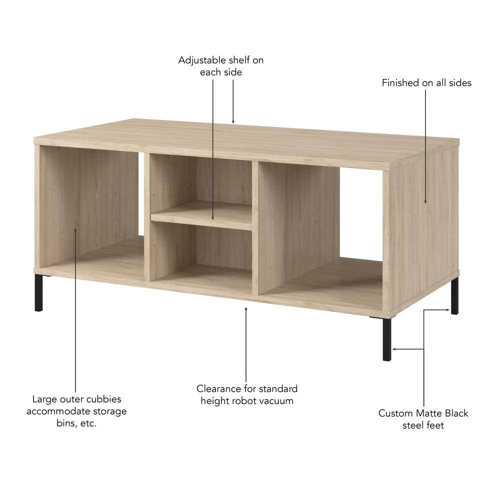 Shop Bush Furniture Soho Coffee Table, Image 05, SHT140NE-Z, #color_natural elm