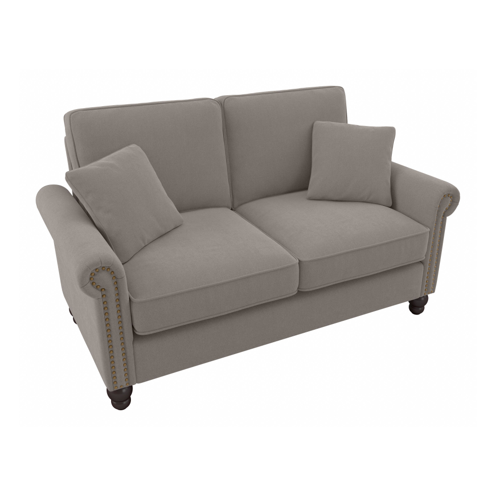 Shop Bush Furniture Coventry 61W Loveseat, Image 01, CVJ61BBGH-03K, #color_beige herringbone fabric