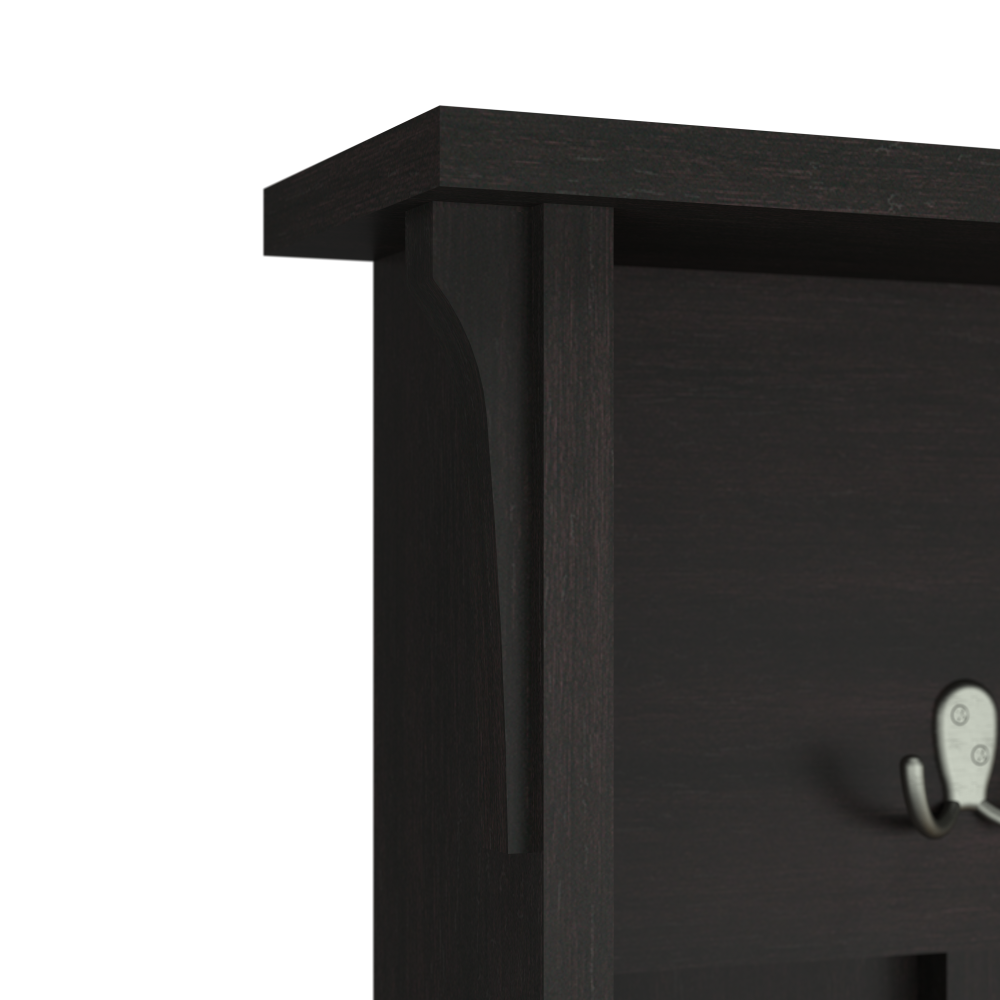 Shop Bush Furniture Salinas Hall Tree with Storage Bench, Image 05, SAL001VB, #color_vintage black