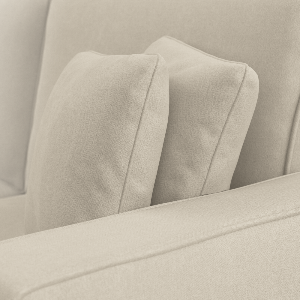 Shop Bush Furniture Stockton 102W Sectional Couch with Reversible Chaise Lounge, Image 05, SNY102SCRH-03K, #color_cream herringbone fabric