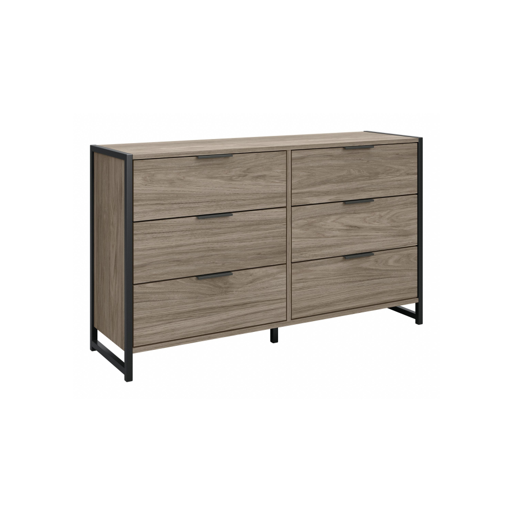 Shop Bush Furniture Atria 6 Drawer Dresser, Image 01, ARS160MHK, #color_modern hickory