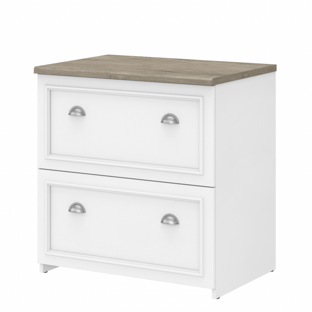Shop Bush Furniture Fairview 2 Drawer Lateral File Cabinet, Image 01, WC53681-03, #color_shiplap gray/pure white